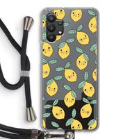 Citroenen: Samsung Galaxy A32 5G Transparant Hoesje met koord