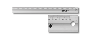 Sola Werkplaatslineaal 1000x50x5mm LAB1000, ALU, gedrukte maatverdeling mm/cm - 56100701 - 56100701
