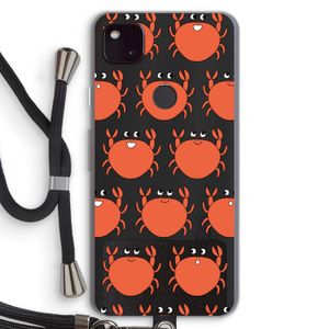 Krab: Pixel 4a 5G Transparant Hoesje met koord