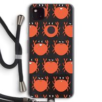 Krab: Pixel 4a 5G Transparant Hoesje met koord Krab: Pixel 4a 5G Transparant Hoesje met koord