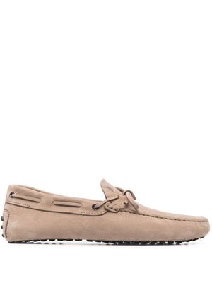 Tod's mocassins en daim à détail noué - Tons neutres