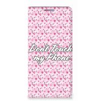 Motorola Moto G60s Design Case Flowers Pink DTMP - thumbnail