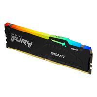 Kingston Technology FURY Beast RGB geheugenmodule 16 GB 1 x 16 GB DDR5 4800 MHz - thumbnail