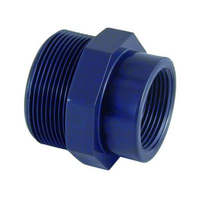 PVC soknippel ¾" buitendraad ½" binnendraad PN10
