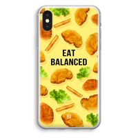 Eat Balanced: iPhone XS Transparant Hoesje