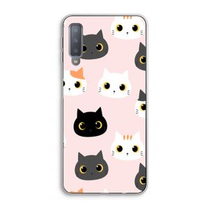 Katten: Samsung Galaxy A7 (2018) Transparant Hoesje