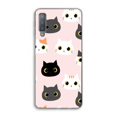 Katten: Samsung Galaxy A7 (2018) Transparant Hoesje