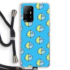 Visjes: Oppo A94 5G Transparant Hoesje met koord
