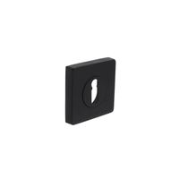 Intersteel Rozet sleutelgat vierkant mat zwart - thumbnail