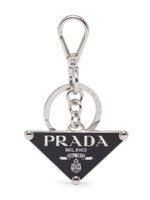 Prada porte-clés à plaque logo - Noir