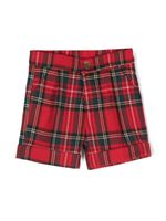 La Stupenderia short à motif tartan - Rouge