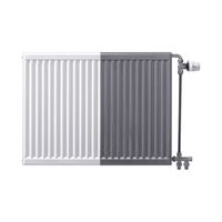 Stelrad Galva paneelradiator 50x80cm type 11 678watt 4 aansluitingen Staal Wit glans 107051108 - thumbnail