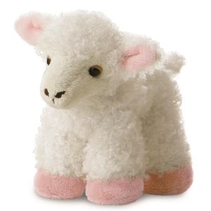 Pluche witte schaap/lam knuffel 20 cm speelgoed