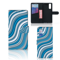 OPPO Find X2 Telefoon Hoesje Waves Blue - thumbnail