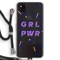 GRL PWR: Pixel 4a 5G Transparant Hoesje met koord