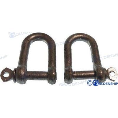 GS71250 - GEGALVANISEERDE beugel recht 6 mm. (PAKKET 2