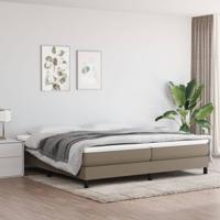 Boxspring bed stof taupe 200x200 cm