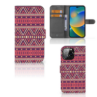 iPhone 14 Pro Max Telefoon Hoesje Aztec Paars