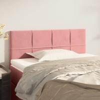 Hoofdbord 80x5x78/88 cm fluweel roze