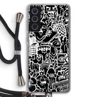 Vexx Black Mixtape: Samsung Galaxy S21 FE Transparant Hoesje met koord