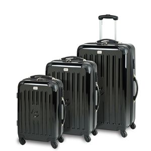 Princess Traveller New York Kofferset Sml - Zwart - Abs/polycarbonaat - 3 Koffers