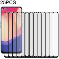 Voor OPPO Reno4 SE 25 PCS Full Glue Full Screen Tempered Glass Film