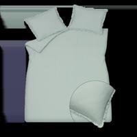 Vandyck Vandyck Pure 83 Percale Ruffle Lits-jumeaux (240x200/220) pearl blue