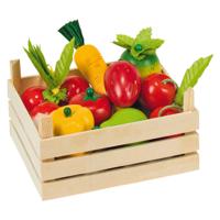 Goki groenten en fruit in kist, 10dlg.