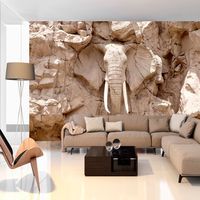 Zelfklevend fotobehang - Olifant uit de rotsen II, Premium print - thumbnail