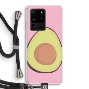 Avocado: Samsung Galaxy S20 Ultra Transparant Hoesje met koord