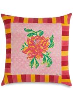 Lisa Corti coussin Camelia Magenta à fleurs - Rose - thumbnail