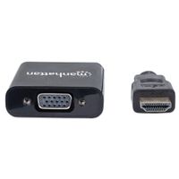 Manhattan 151436 video kabel adapter 0,3 m HDMI Type A (Standaard) VGA (D-Sub) Zwart - thumbnail