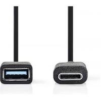 USB 3.0-Kabel | Type-C Male - A Female | 0,15 m | Zwart [CCGB61710BK02]