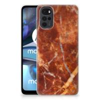 Motorola Moto G22 | TPU | Siliconen hoesje | Marmer Bruin