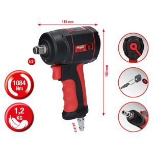 KS Tools 515.1315 515.1315 Pneumatische slagmoersleutel Draaimoment (max.): 488 Nm