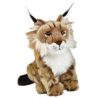 Pluche lynx knuffel - bruin - 28 cm - wilde katten knuffels Pluche lynx knuffel - bruin - 28 cm - wilde katten knuffels