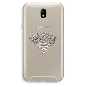 Home Is Where The Wifi Is: Samsung Galaxy J7 (2017) Transparant Hoesje