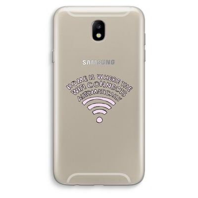 Home Is Where The Wifi Is: Samsung Galaxy J7 (2017) Transparant Hoesje