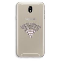 Home Is Where The Wifi Is: Samsung Galaxy J7 (2017) Transparant Hoesje