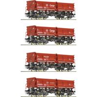 Roco 6600202 H0 4-delige set kiepwagens van de DB AG