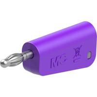 Stäubli LQ-4N-30 Laboratoriumstekker Stekker Stift-Ø: 4 mm Violet 1 stuk(s)