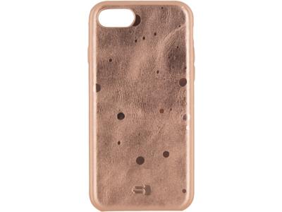 Senza Senza Glam Leather Cover Apple iPhone 7/8/SE (2020/2022) Metallic Rosé