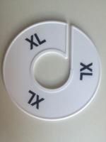 Maatring 11 cm wit/zwart XL