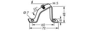 WAGO 210-148 Beugel voor schuine montage Verzinkt 10 stuk(s)