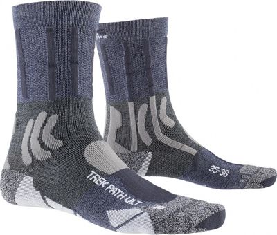 X-Socks wandelsokken Trek Path Ultra nylon grijs X-Socks wandelsokken Trek Path Ultra nylon grijs