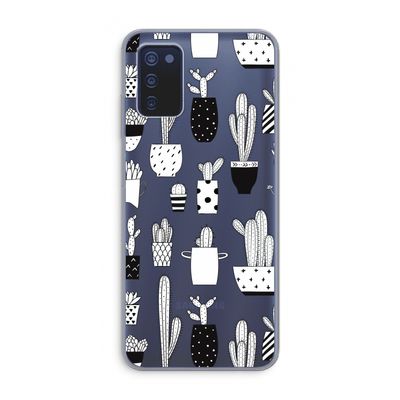 Cactusmotief: Samsung Galaxy A03s Transparant Hoesje