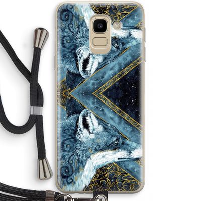 Golden Fox: Samsung Galaxy J6 (2018) Transparant Hoesje met koord