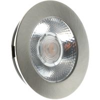 EcoDim - LED Spot Keukenverlichting - ED-10045 - 3W - Warm Wit 2700K - Dimbaar - Waterdicht IP54 - Onderbouwspot - Meubelspot - Inbouwspot - Rond - Mat Nikkel - thumbnail