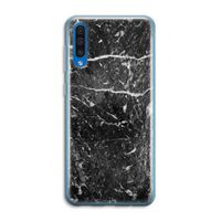 Zwart marmer: Samsung Galaxy A50 Transparant Hoesje