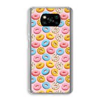 Pink donuts: Xiaomi Poco X3 NFC Transparant Hoesje